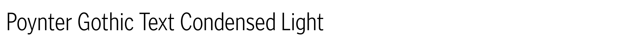 Poynter Gothic Text Condensed Light image
